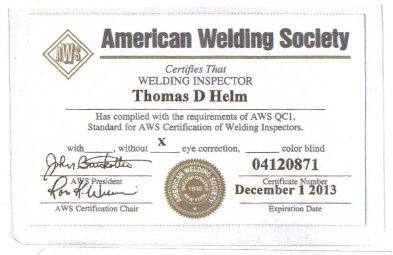 welding certification programs